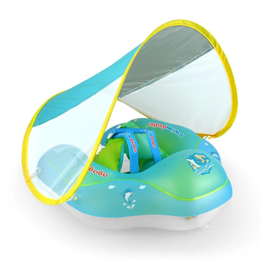 bouée bébé avec pare soleil