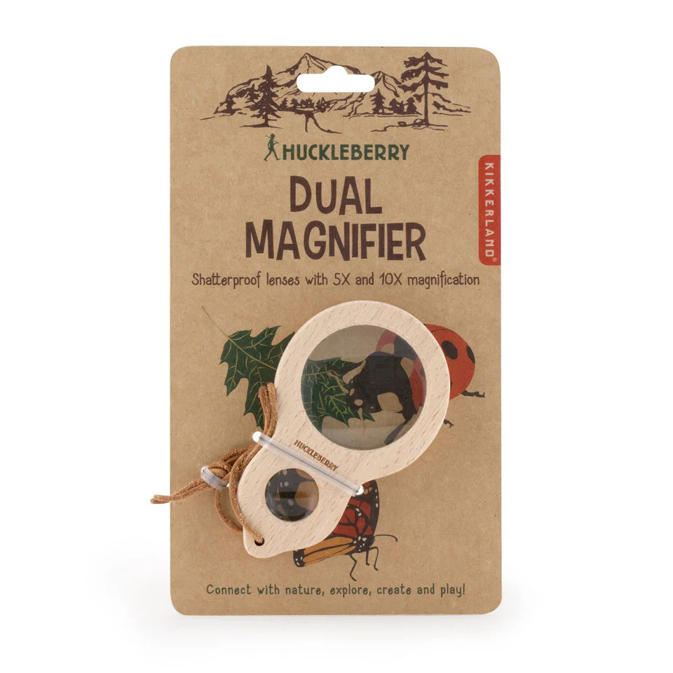 Loupe en bois 5x/10x incassable