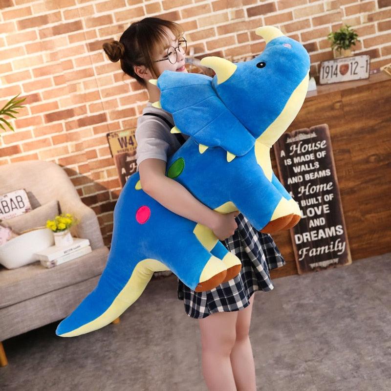 Dinosaures tricératops en peluche pour enfant – Image 6