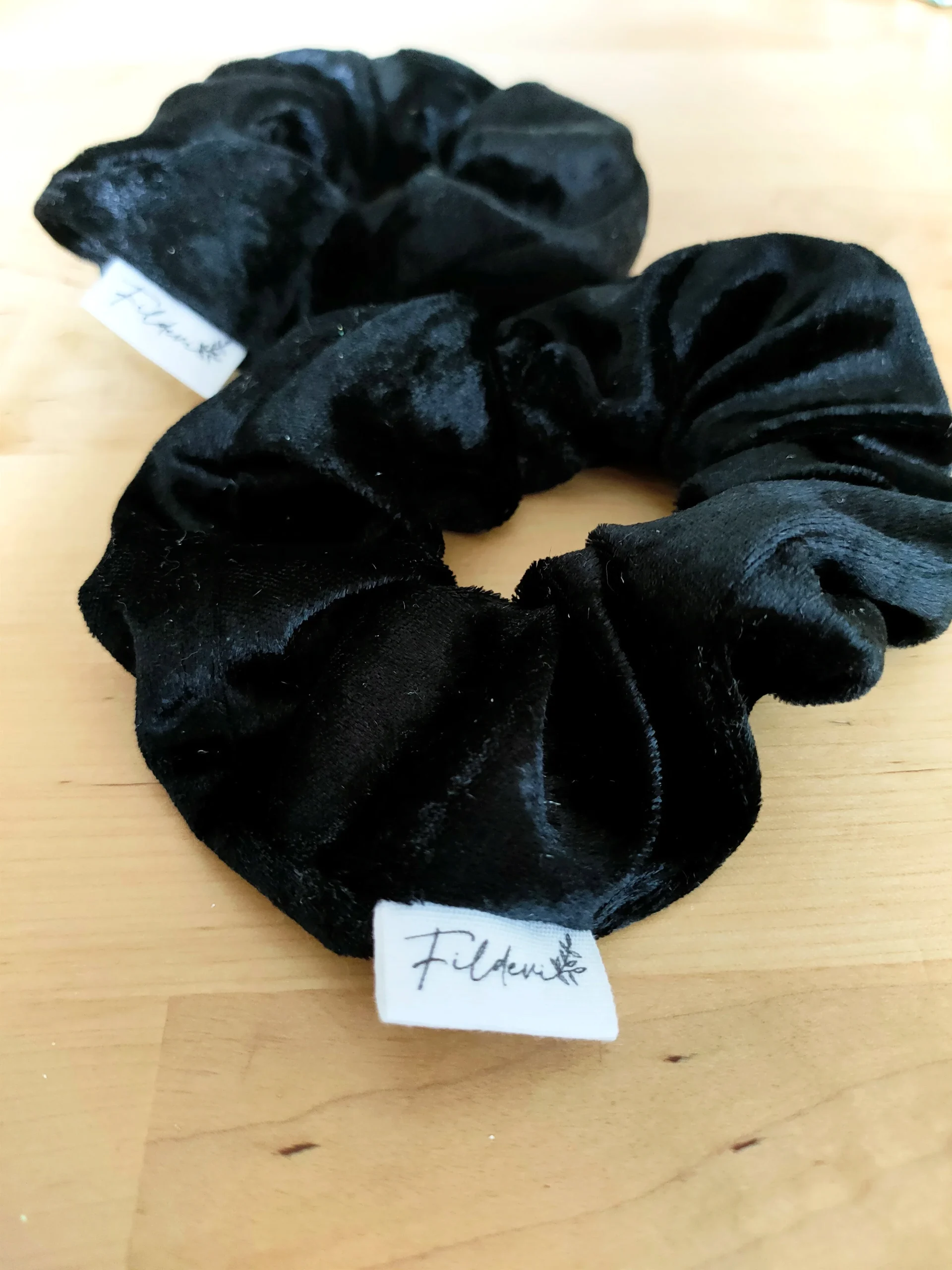 Chouchou velours noir – Image 3