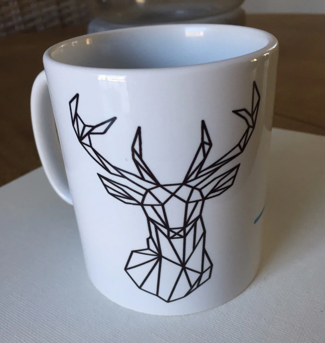 Mug Blanc personnalisé fière d'être chasseur – Image 4