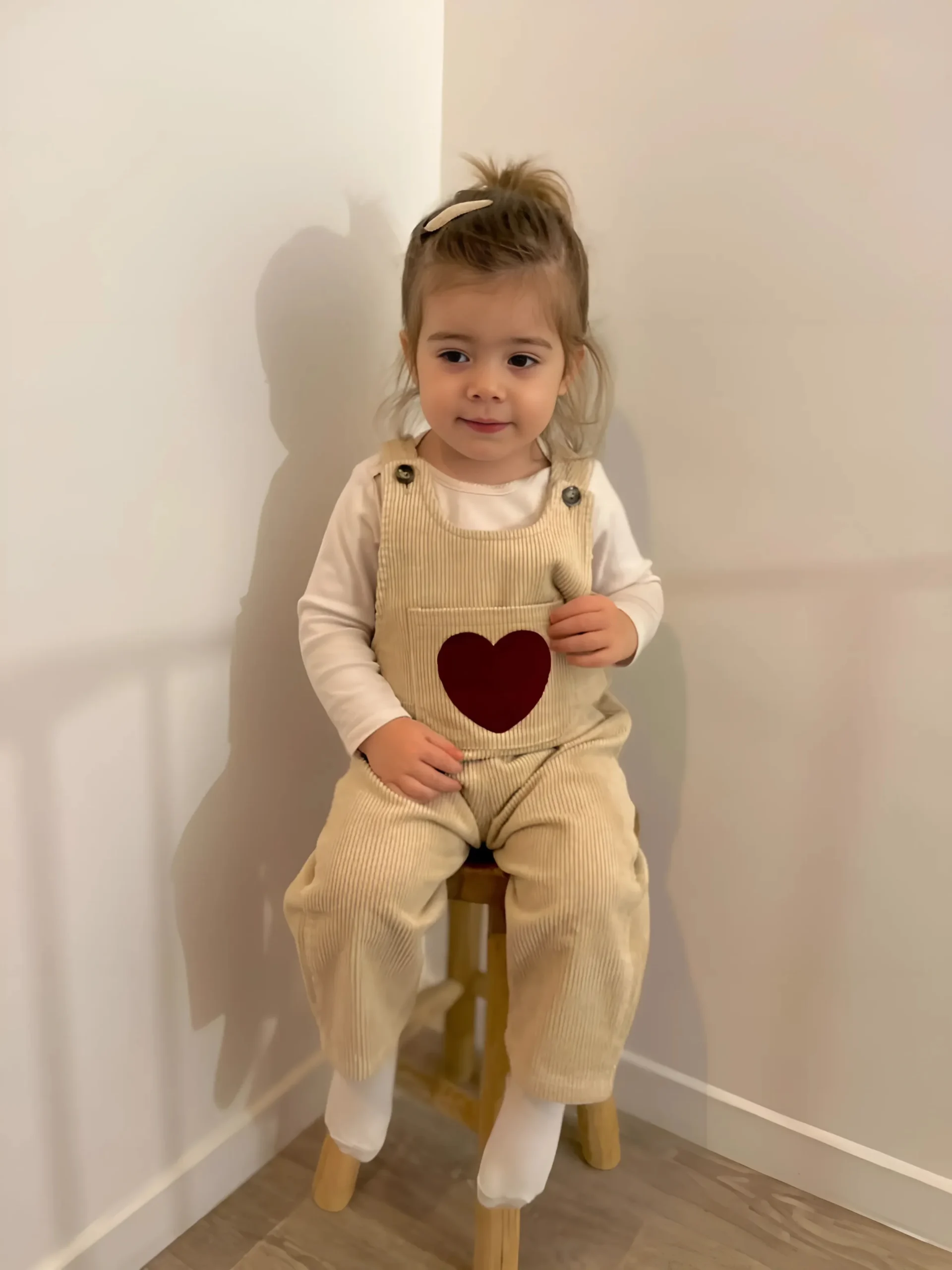 Coup de Coeur Et Douceur Absolue - La Salopette En Coton Avec Son Coeur Brodé – Image 8