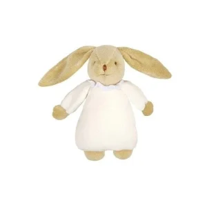 Doudou musical Lapin ivoire – cadeau de naissance