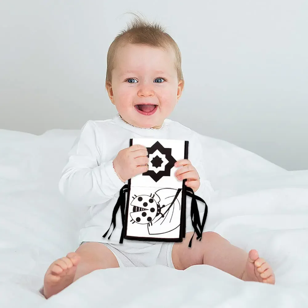 Livre Noir et Blanc pour Bébé tour de lit éducatif🧷 – Image 5