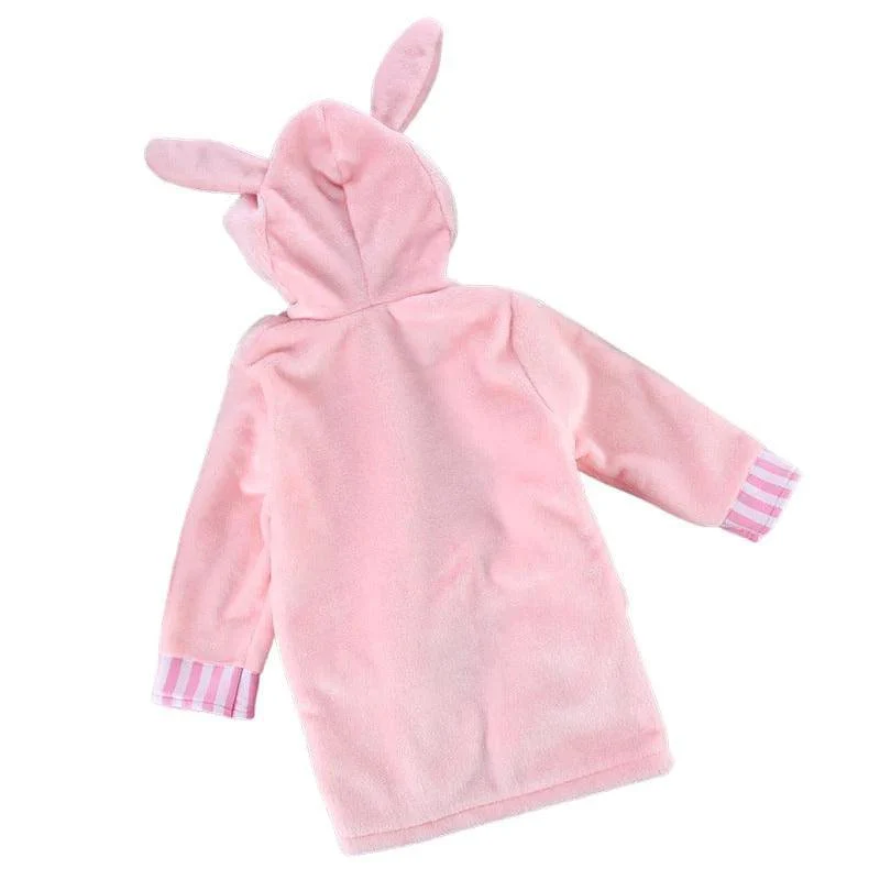 Peignoir de bain lapin rose – Image 3