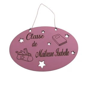 laque de Porte Classe Personnalisée - Cadeau Maîtresse Fin d'Année