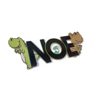 Plaque de Porte Petits Dinosaures Personnalisée - Chambre Enfant