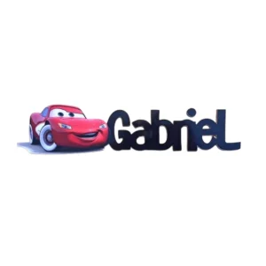 Plaque de Porte Décoration Cars Personnalisée