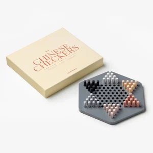 Dames chinoises en bois - Jeu familial 6 joueurs