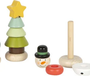 Figurine de Noël à empiler - bois