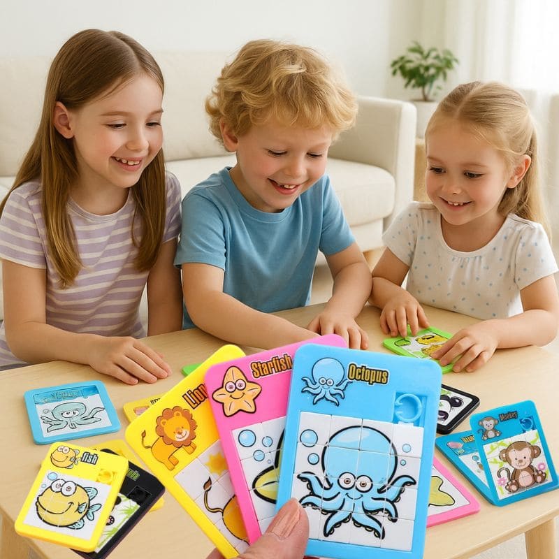 Puzzle coulissant | 10 carré-magique: Animaux Pocket™ – Image 6