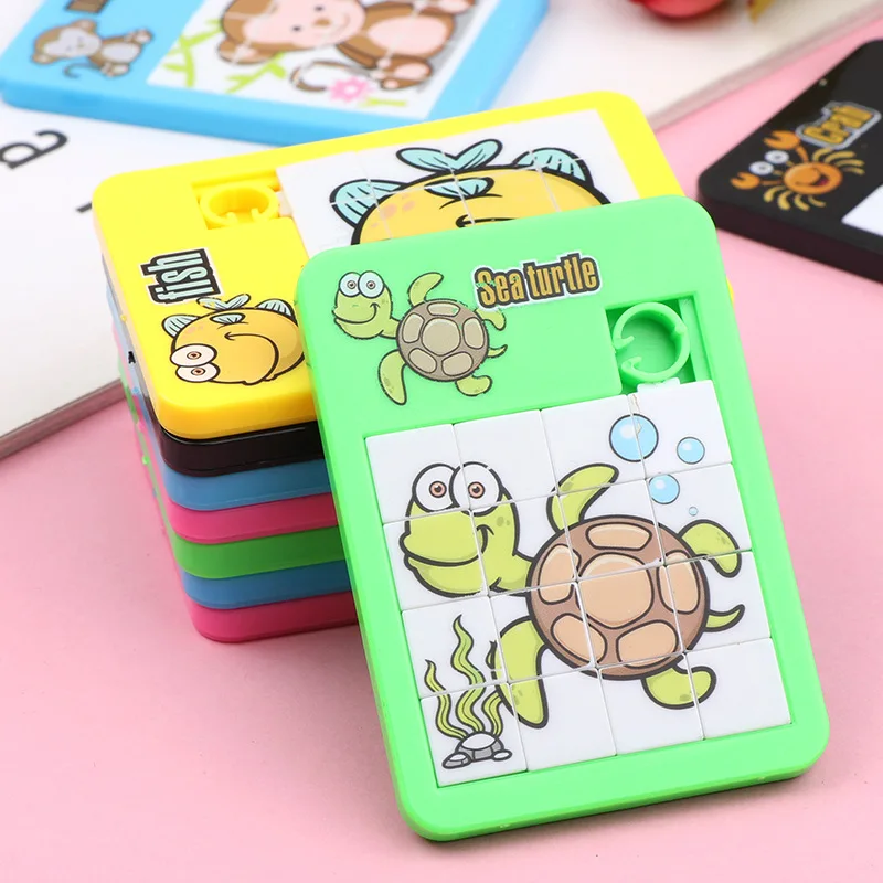 Puzzle coulissant | 10 carré-magique: Animaux Pocket™