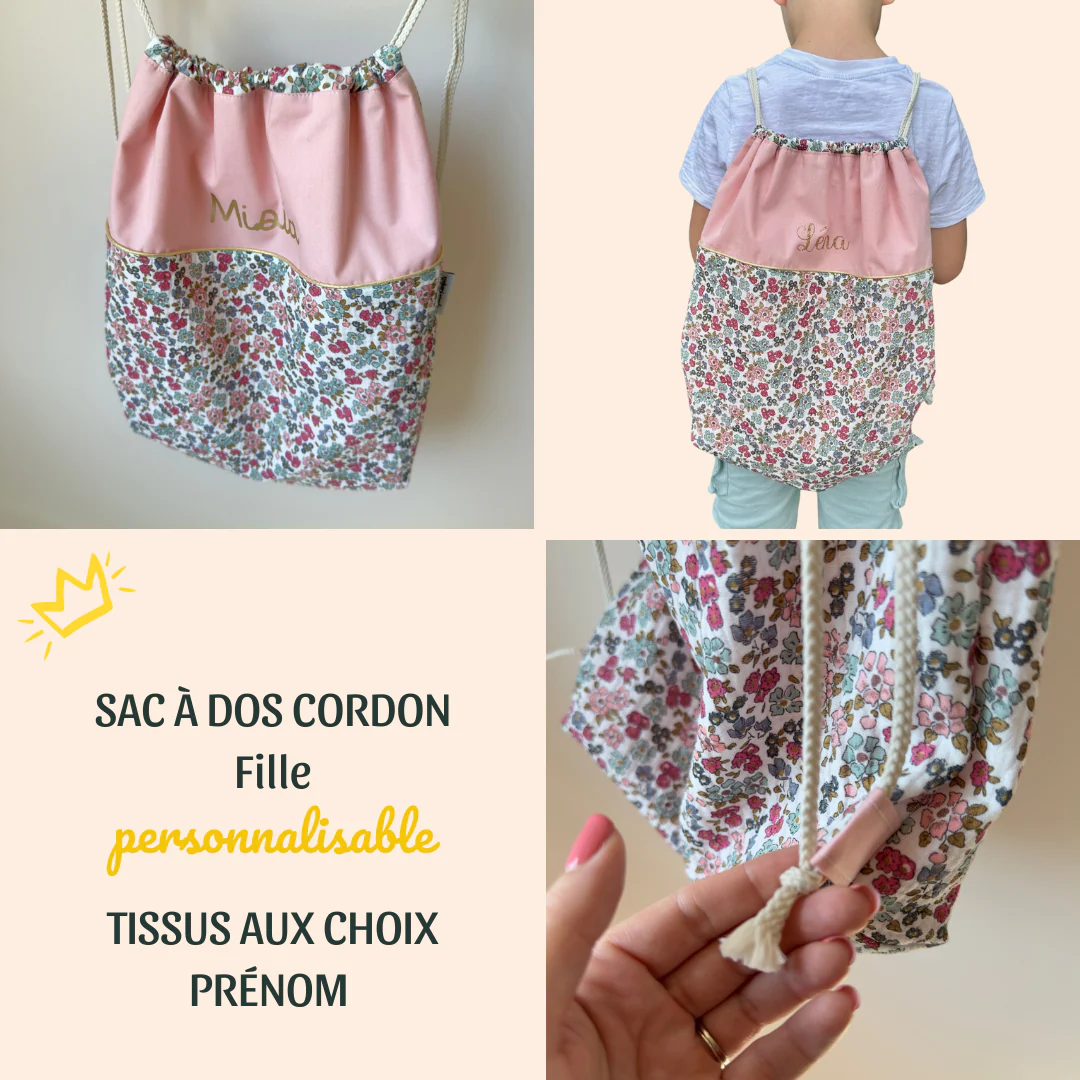 Sac à dos Cordon personnalisé fille