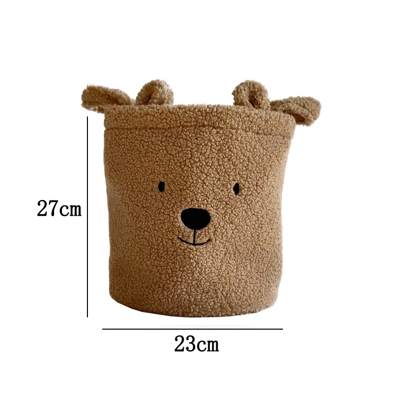 Panier de Rangement Enfant – Ourson Doux en Sherpa | Idéal pour Jouets, Vêtements et Chambre Bébé – Image 6