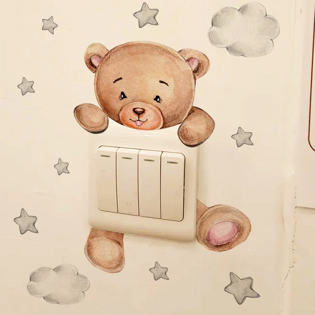 Stickybear™ - Sticker ourson décoratif | Chambre d'enfants