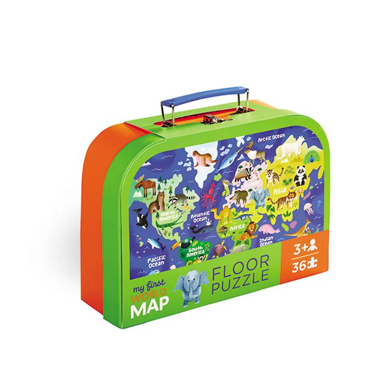 Puzzle mallette - Catre du monde