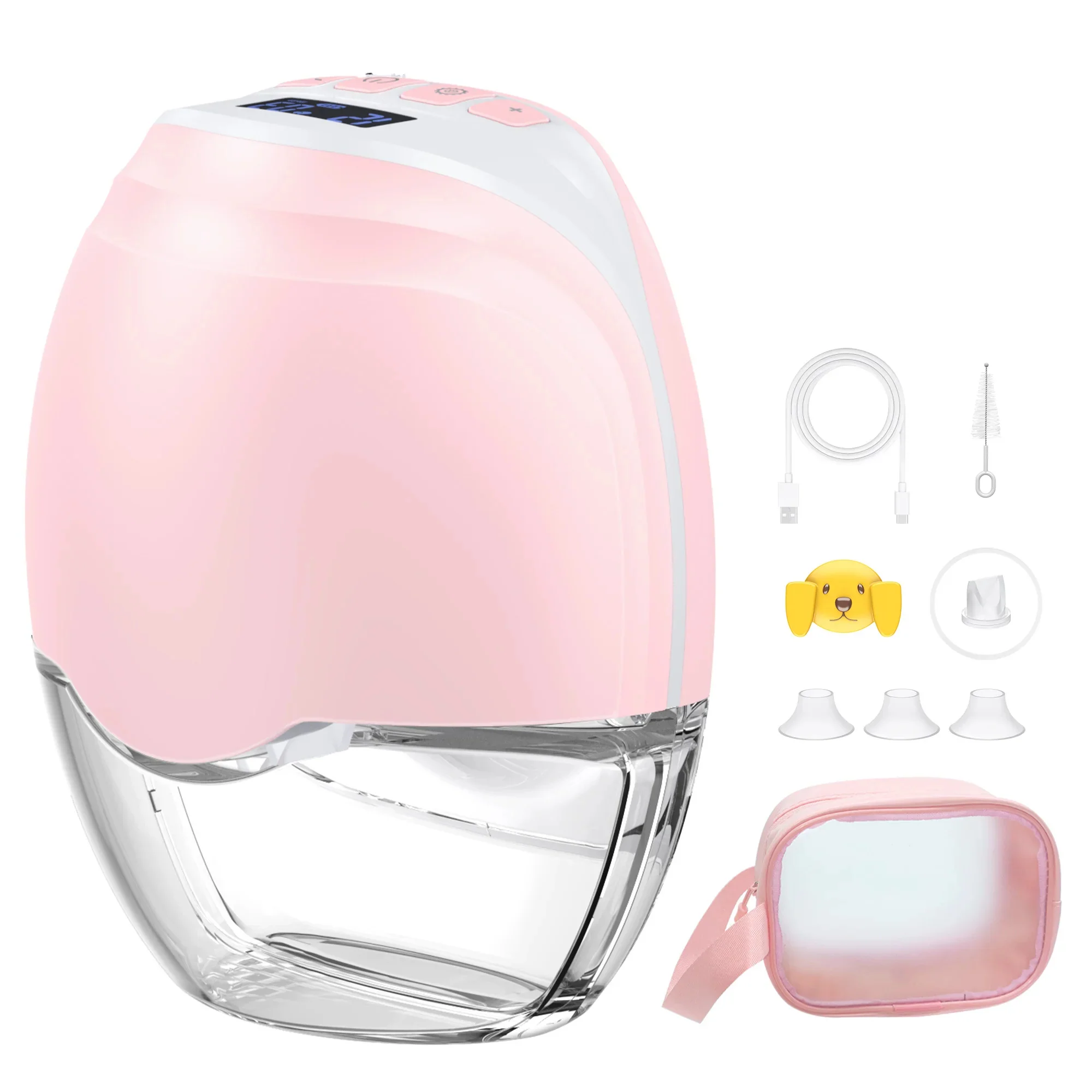 Tire Lait Electrique portable, mains libres, collecteur de lait confortable et silencieux, affichage LED sans BPA, 3 Modes, 12 niveaux – Image 2