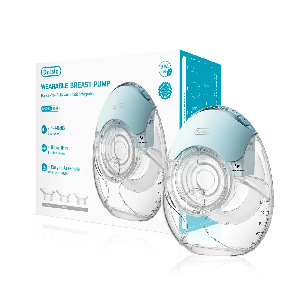 Tire-lait électrique portable Ultra-léger, Ultra-fin, 3 Modes, 12 niveaux d'aspiration - 2 unités