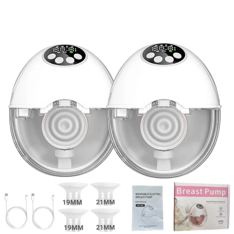 Tire Lait Electrique Main Libre, 4 Modes et 12 Niveaux, Couvercle chauffant et stérilisateur UV 2 en 1 (en option) – Image 9