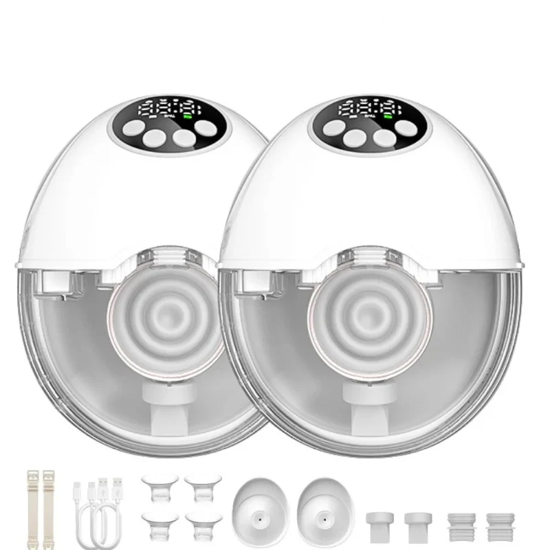 Tire Lait Electrique Main Libre, 4 Modes et 12 Niveaux, Couvercle chauffant et stérilisateur UV 2 en 1 (en option) – Image 8