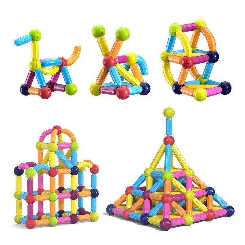 Jeu de bloc contruction magnétique Montessori - Magnetoy™ – Image 2