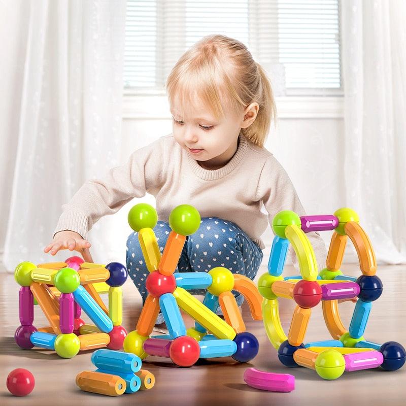 Jeu de bloc contruction magnétique Montessori - Magnetoy™ – Image 7
