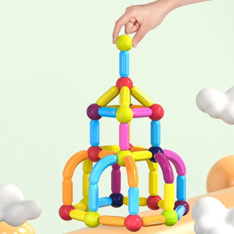 Jeu de bloc contruction magnétique Montessori - Magnetoy™ – Image 4