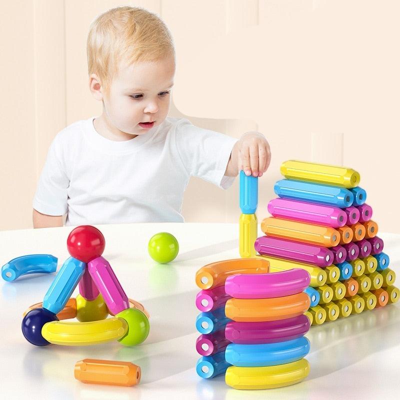 Jeu de bloc contruction magnétique Montessori - Magnetoy™ – Image 5
