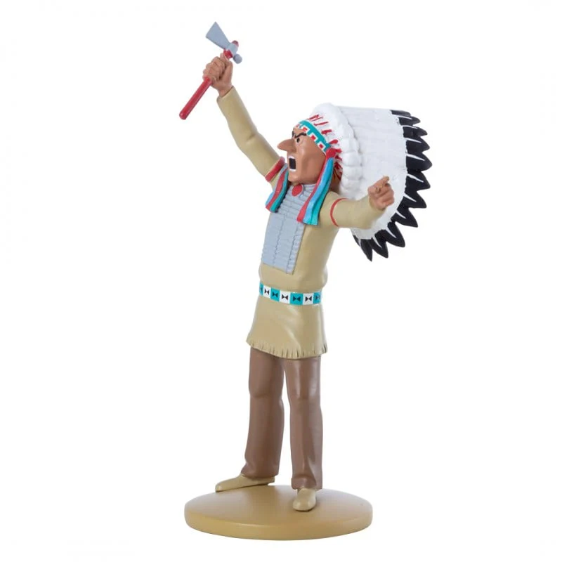 Figurine Tintin en Amérique – Chef indien résine 12 cm – Image 4