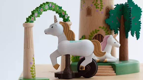 Boîte à musique Licorne dans son jardin – Image 3
