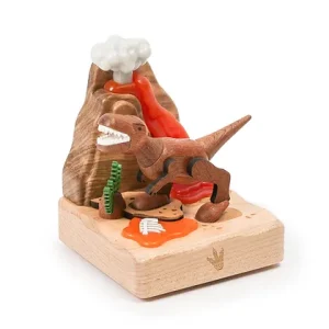 Veilleuse dinosaure T-Rex en bois rechargeable