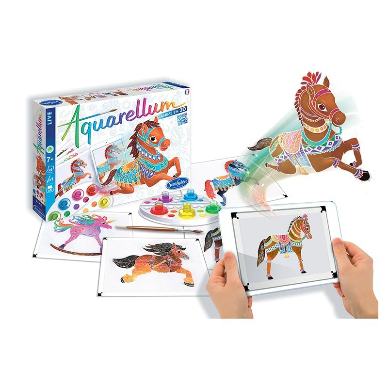 Aquarellum 3D Chevaux - Coffret peinture aquarelle enfants – Image 2