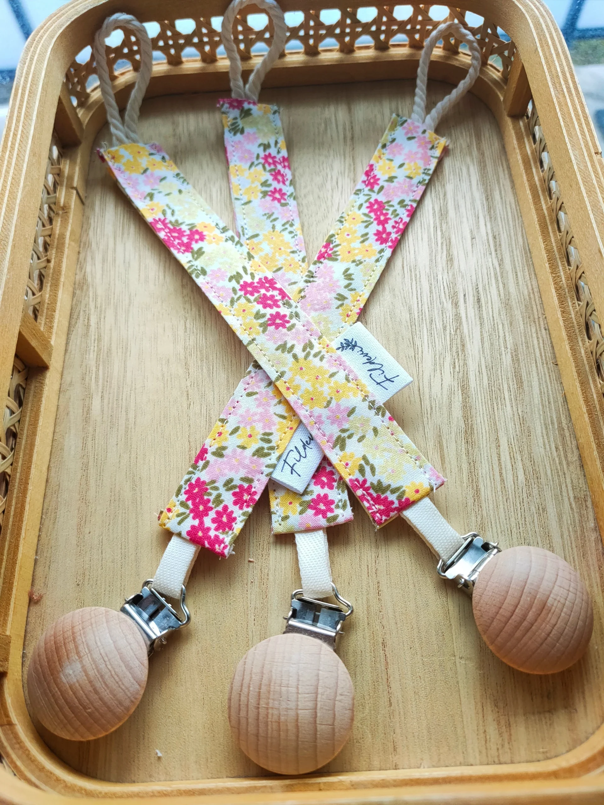 Attache Tétine Liberty Fleurie