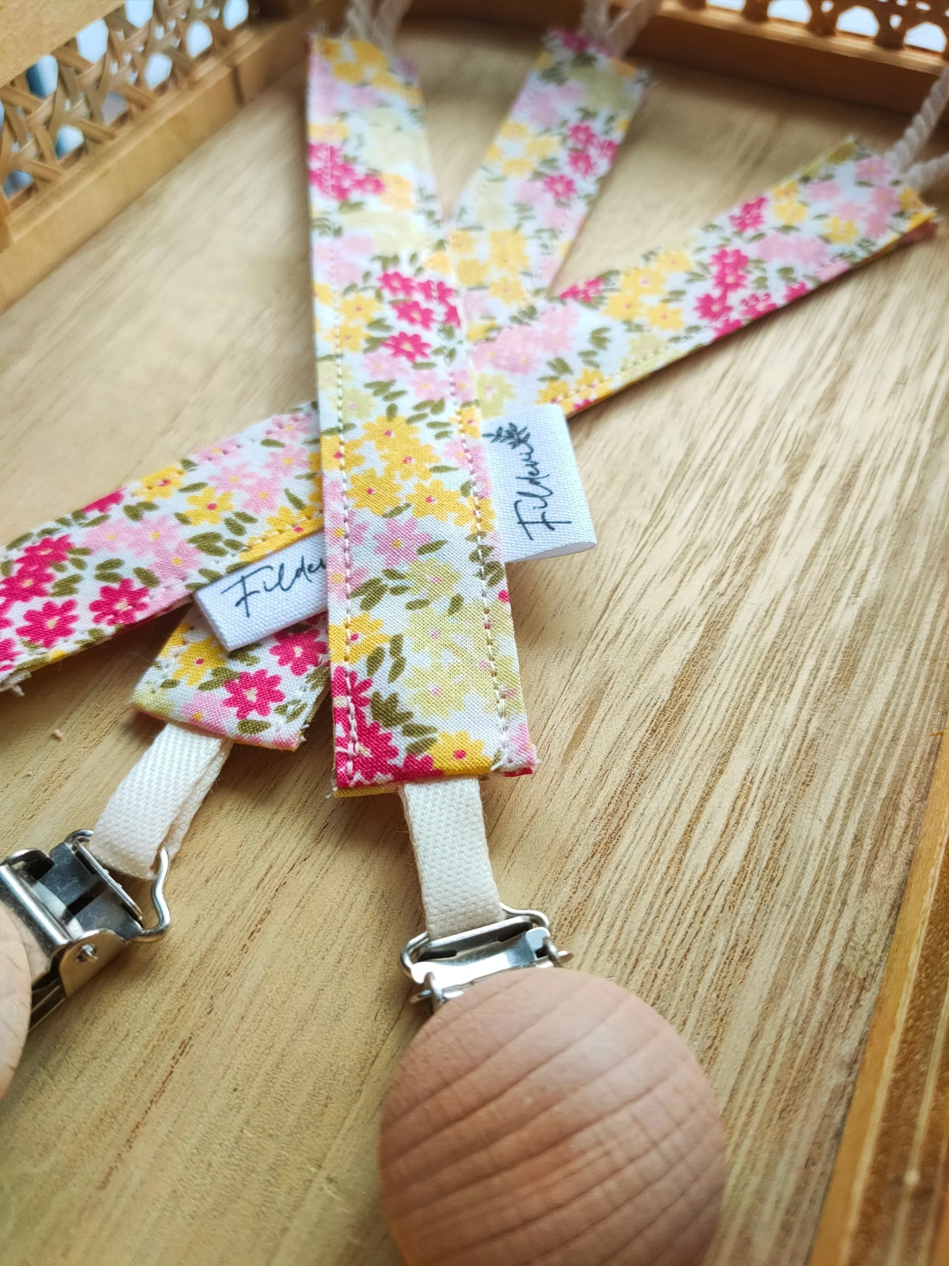 Attache Tétine Liberty Fleurie – Image 2