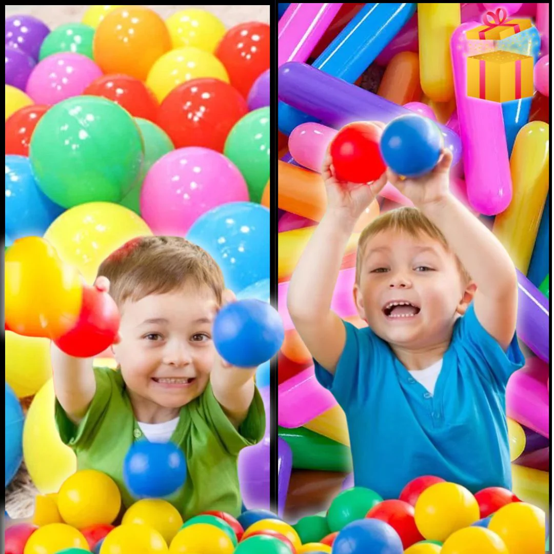 BALLES POUR PISCINE | 🟠🟢🟣Piscine à balle et tapis d'éveil bébé🔴🟡🔵 – Image 7