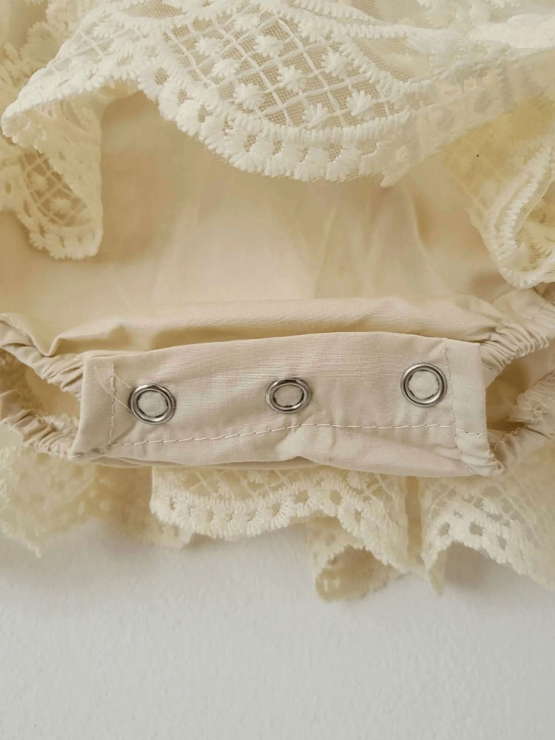 Couleur Nude & Confort Tout Doux | La Barboteuse Écrue en Coton – Image 8