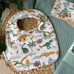 Bavoir pression motif Dinosaures