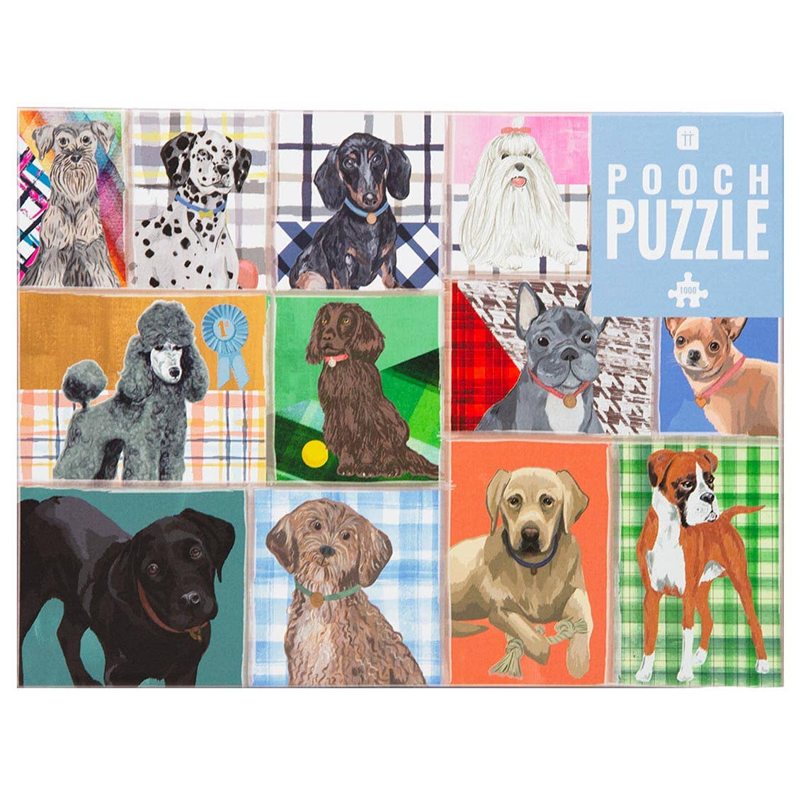 Puzzle Chiens 1000 pièces - Races canines + Affiche