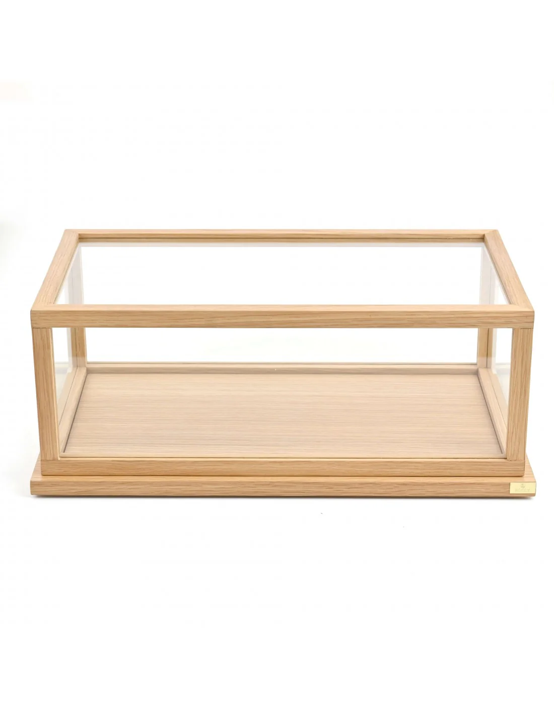 Boîte vitrine 1/12 voitures en verre et chêne FSC – Image 2