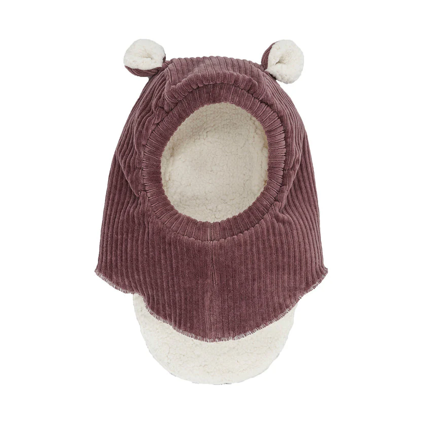 Cagoule velours parme - 9/18 mois – Image 4