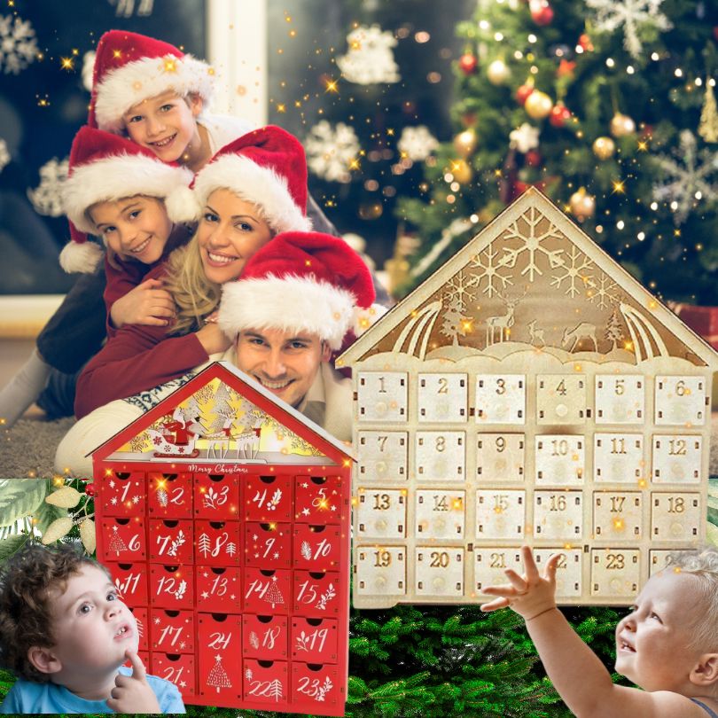 CALENDRIER DE L'AVENT EN BOIS 🎅: Un Trésor Familial – Image 4