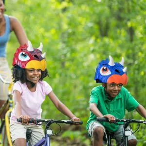 Casque velo enfant | Casque ROCKBROS dinosaure tricératops (3-8ans)