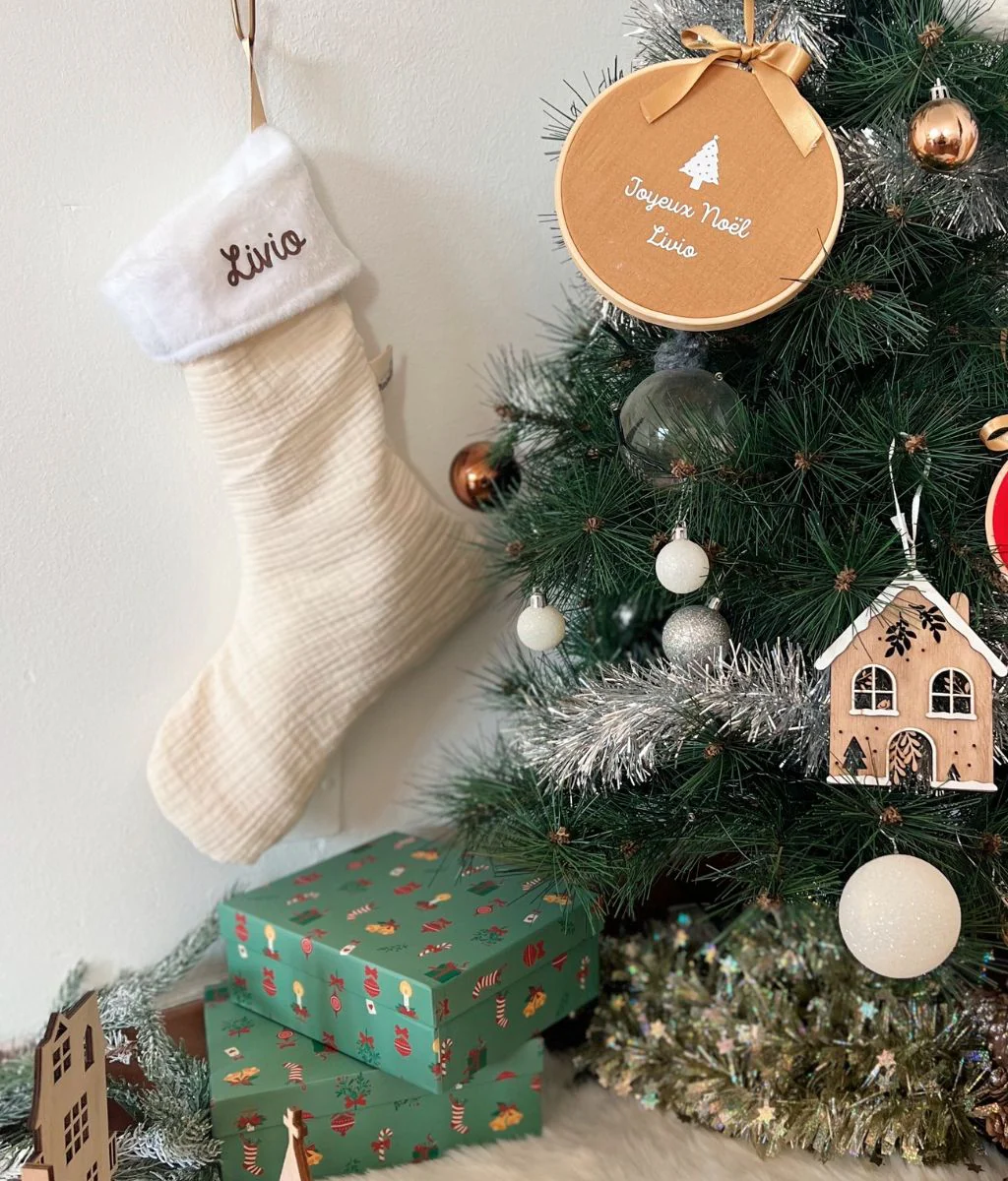 Chaussette de Noël douillette – Image 4