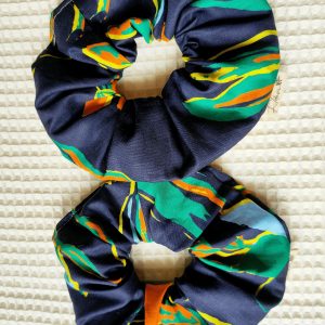 Chouchou Bleu Marine Viscose