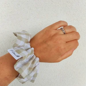 Chouchou vichy beige