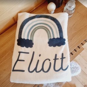 Couverture Bébé - Arc-en-ciel Bleu