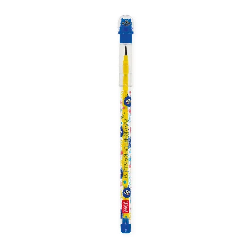 Crayon empilable Monstre 11 mines 2B avec gomme