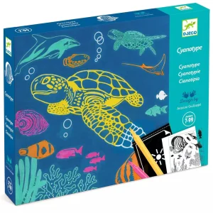 Coffret cyanotype enfants Outremer - kit créatif 7 ans