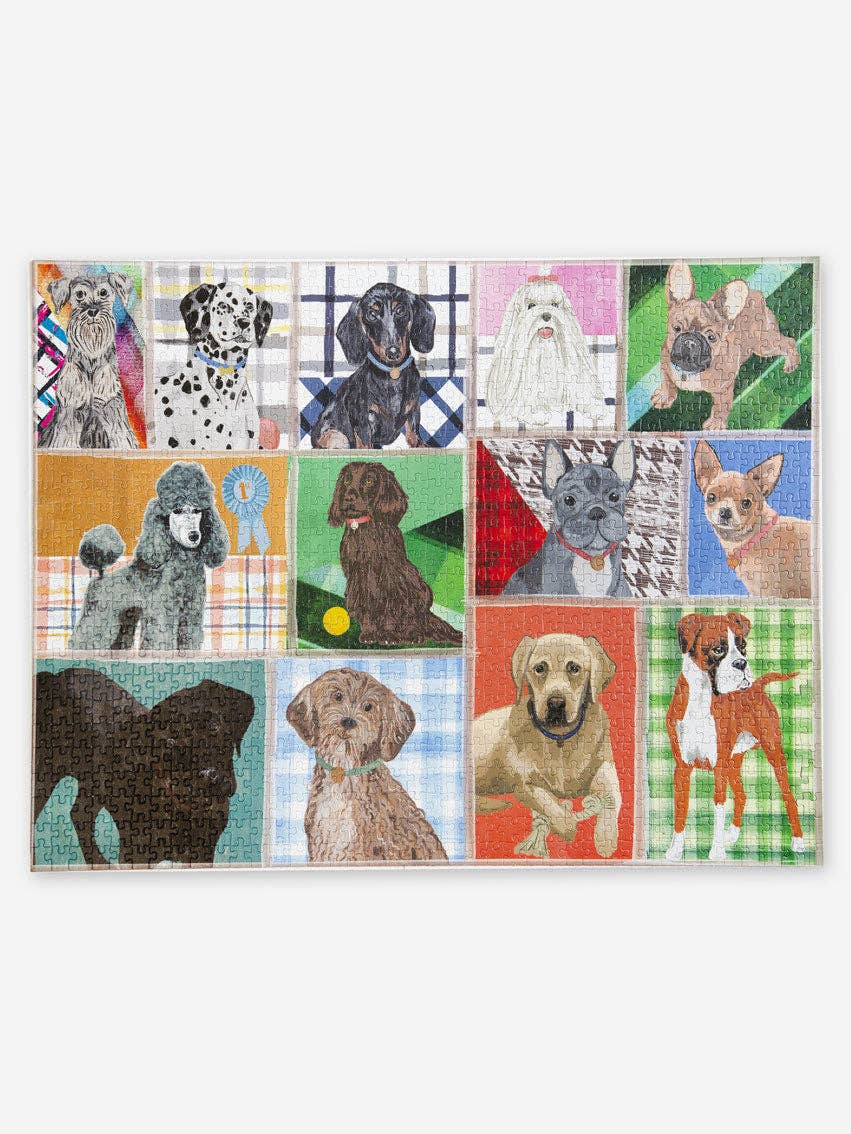 Puzzle Chiens 1000 pièces - Races canines + Affiche – Image 3