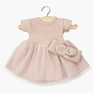 Babies – Tutu Rosana à manches courtes et son headband rose pétale